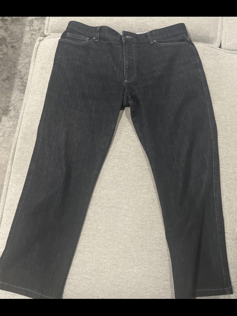 Ermenegildo Zegna Men's Black Straight Jeans Size 36